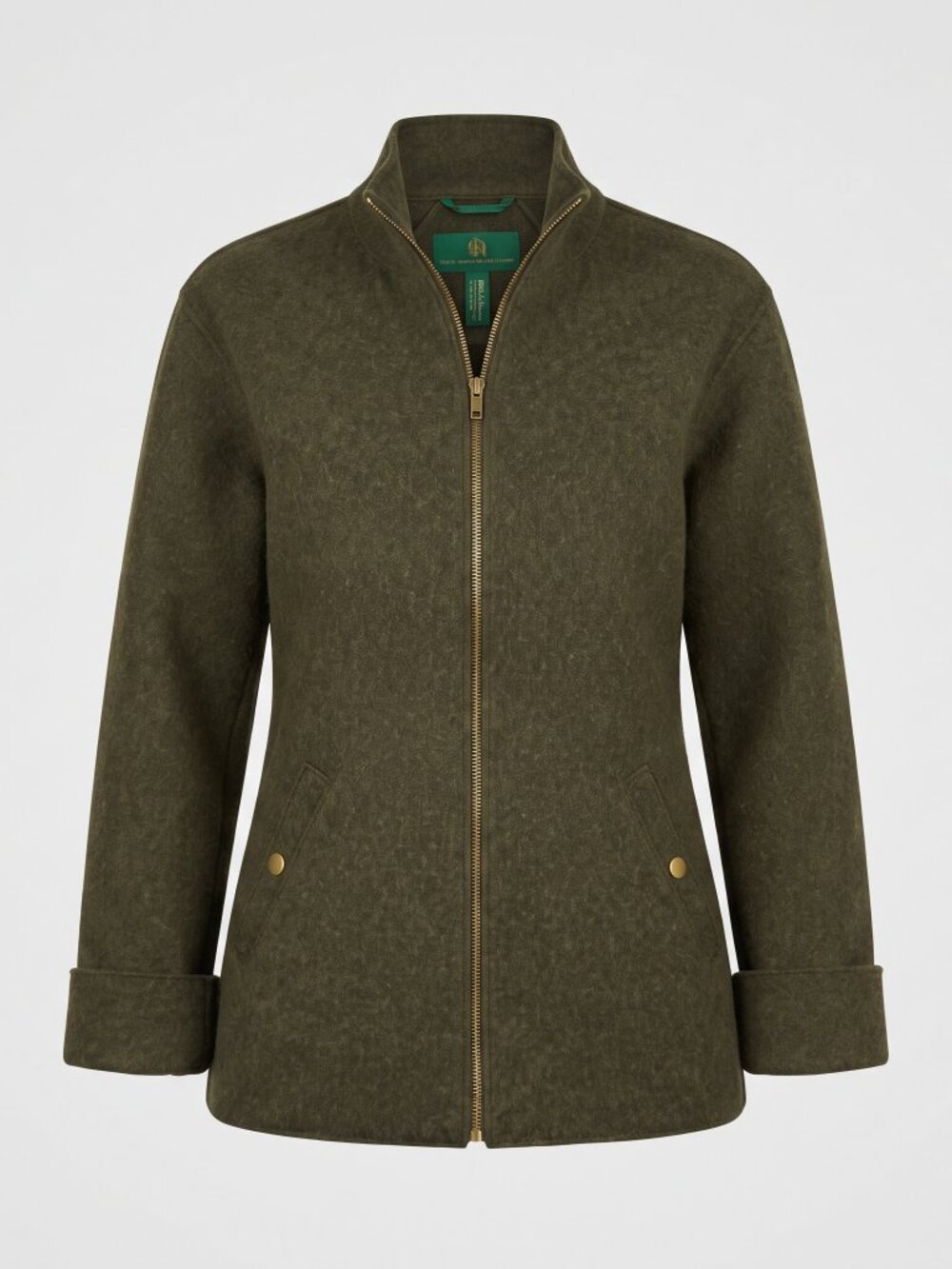 Lauren Ralph Lauren Dry Goods Supply Co. Olive Wool Blend Jacket, Med, Blokecore